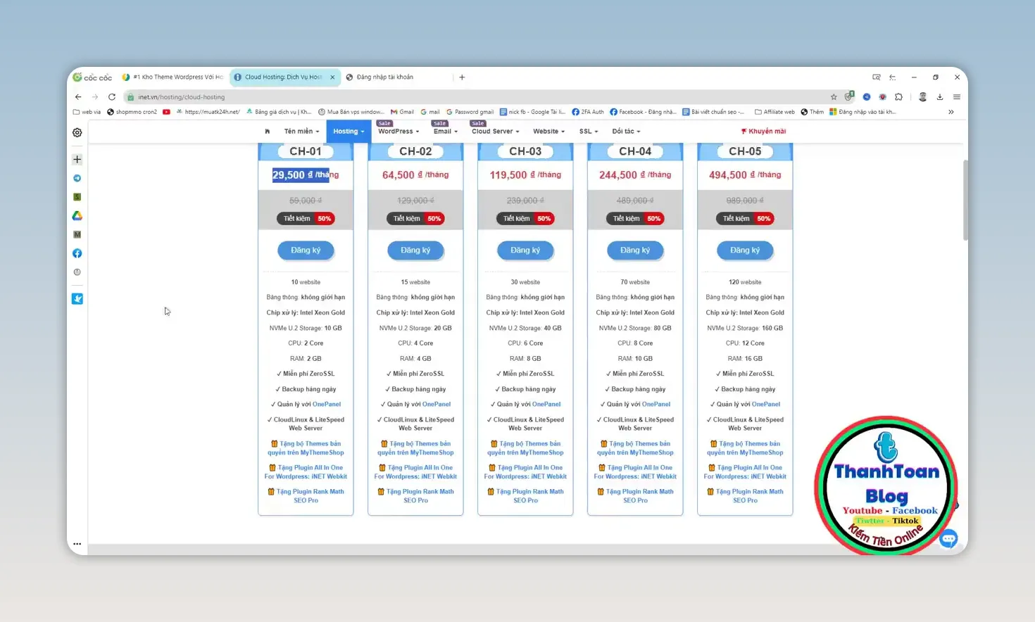 Cách mua hosting và tên miền iNET cho người mới
