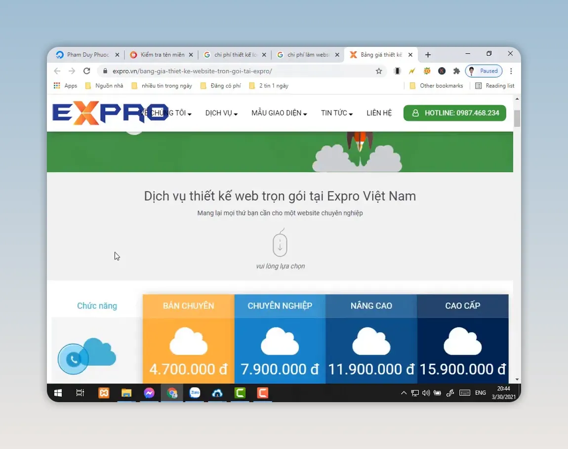 Chi phí làm website bán hàng: Cách tính và duy trì
