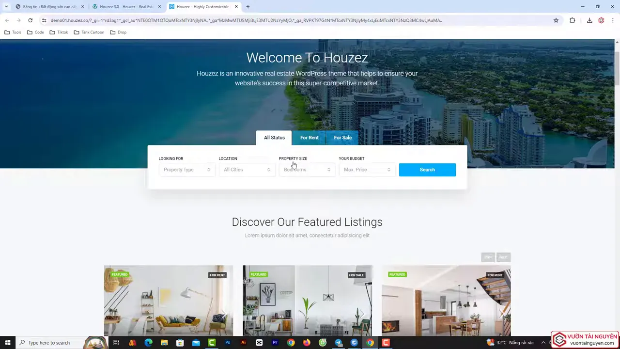 Thiết kế website bất động sản với Houzez từ A đến Z