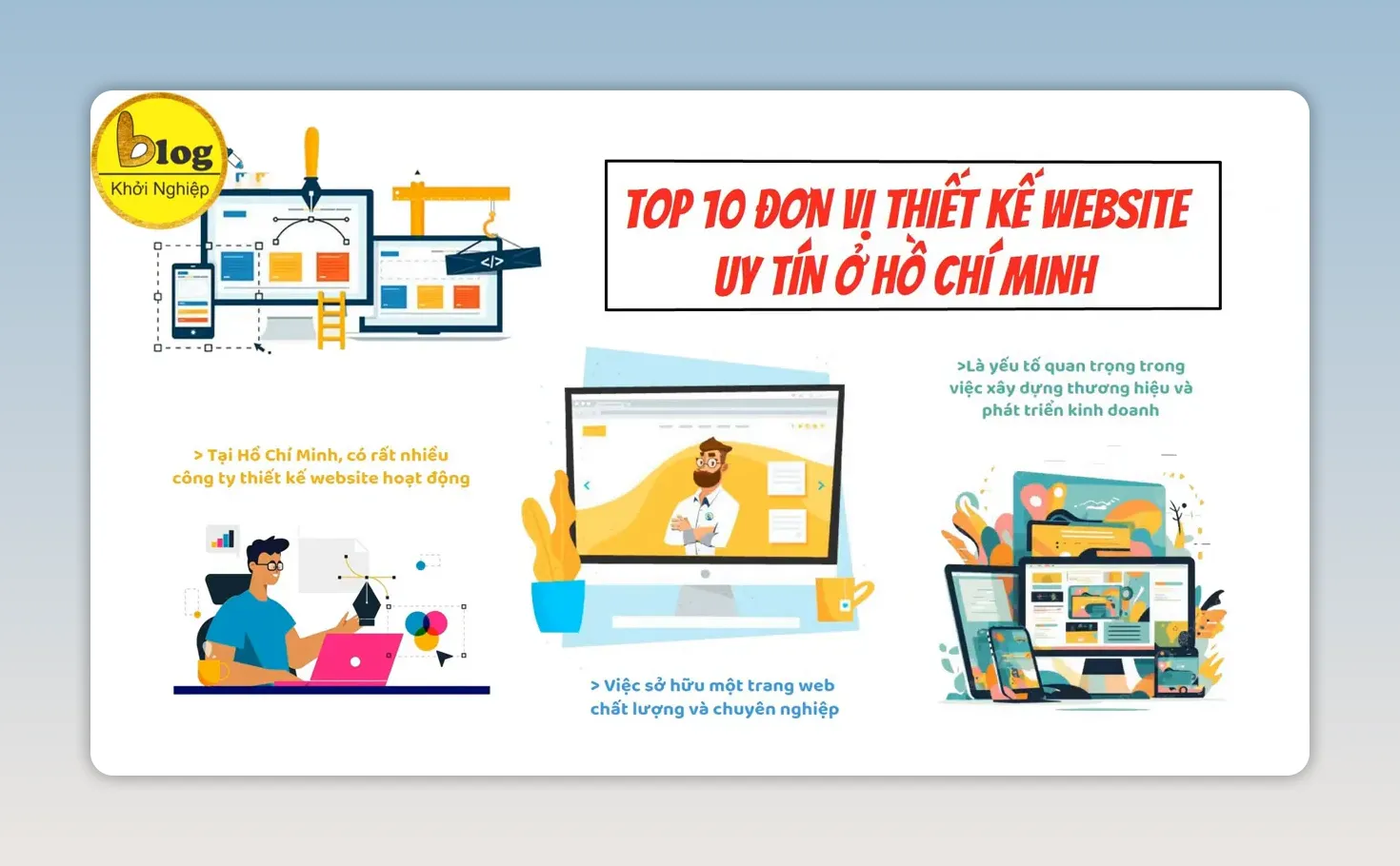 Top 10 công ty thiết kế website uy tín tại TP.HCM